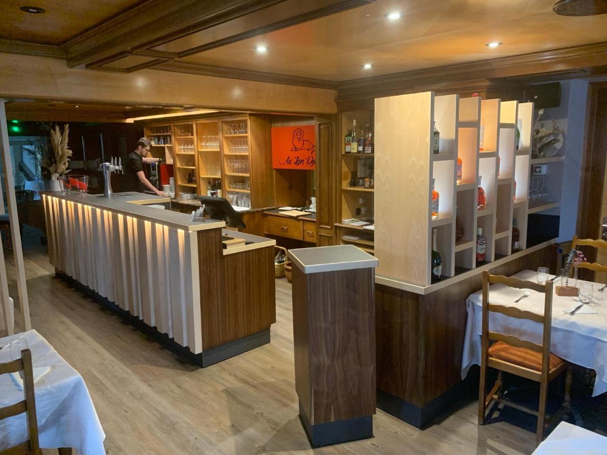 Logis Hotel Restaurant Au Lion Rouge Bartenheim Esterno foto