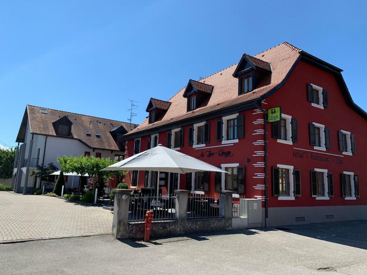 Logis Hotel Restaurant Au Lion Rouge Bartenheim Esterno foto