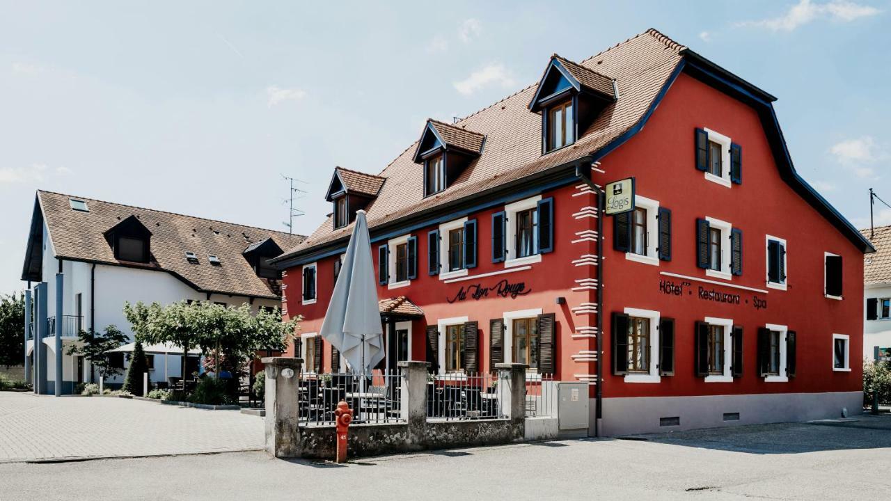 Logis Hotel Restaurant Au Lion Rouge Bartenheim Esterno foto