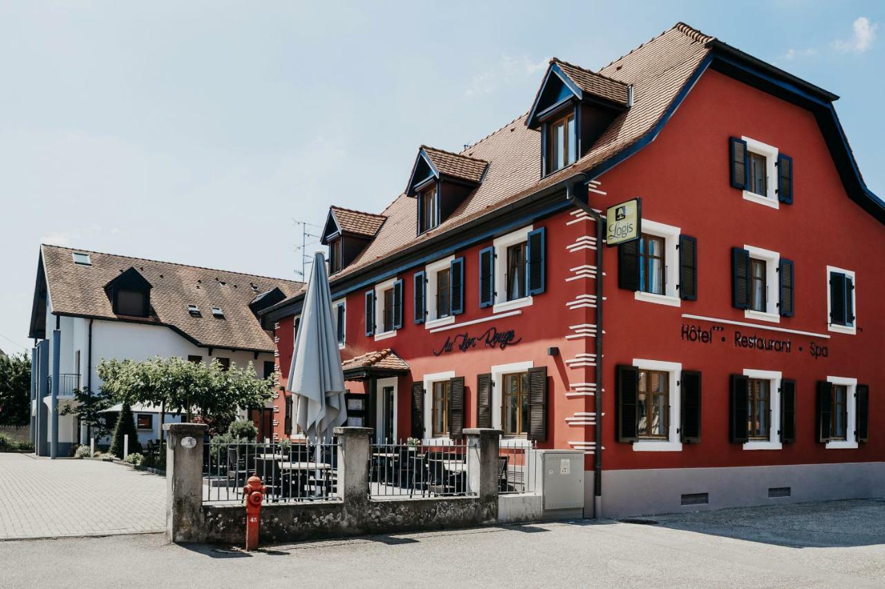 Logis Hotel Restaurant Au Lion Rouge Bartenheim Esterno foto